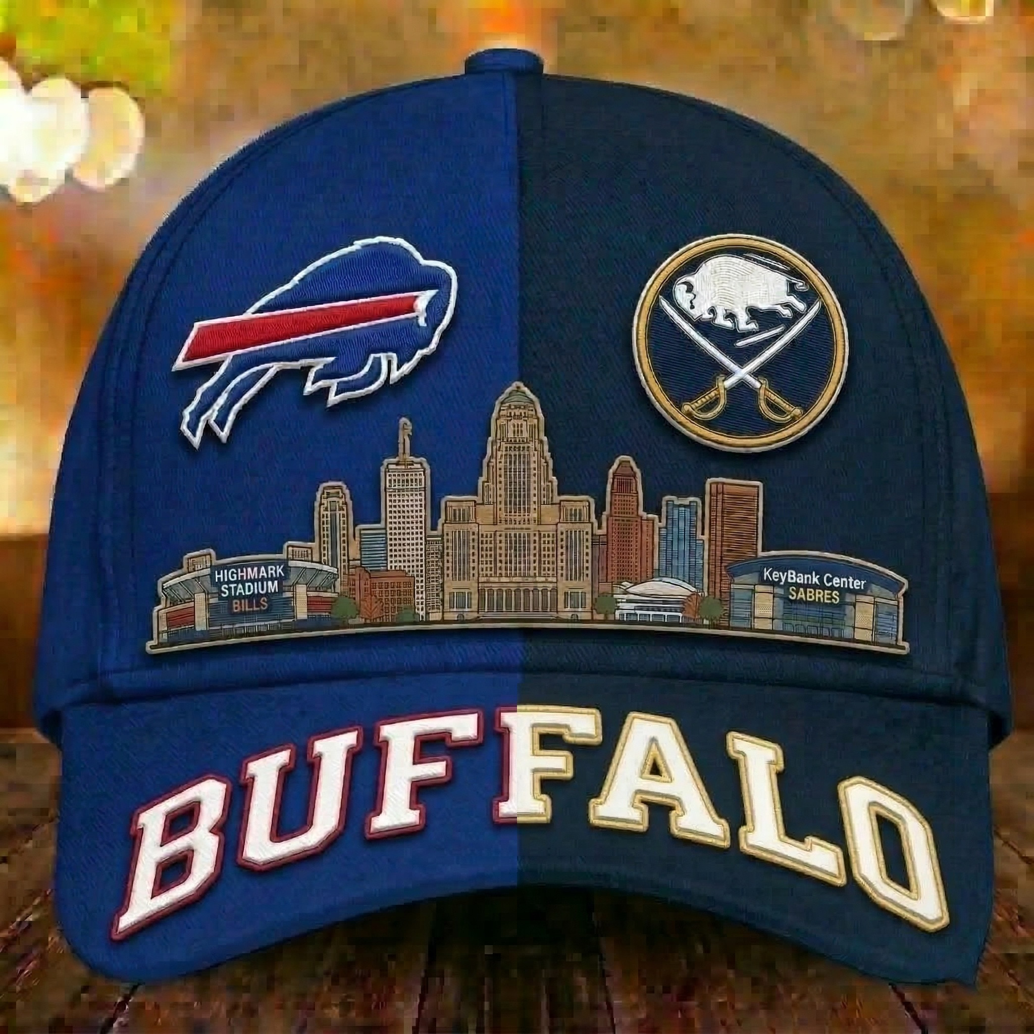 Buffalo Bills And Sabres Baseball Cap Houston City Mashup Merch Gift For Athlete Life