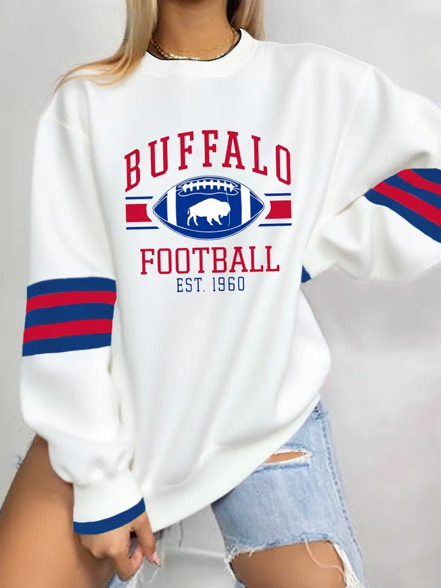 Buffalo Bills Football Sweatshirt Buffalo Football Est 1960 Clothes For Fans Buffalo Bills Football Sweatshirt Buffalo Football Est 1960 Clothes For Fans - Image 1