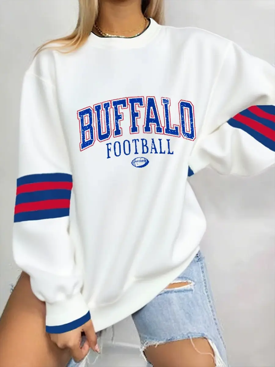 Buffalo Bills Football Sweatshirt Football Game Day Clothing Present For Buffalo Team Fans