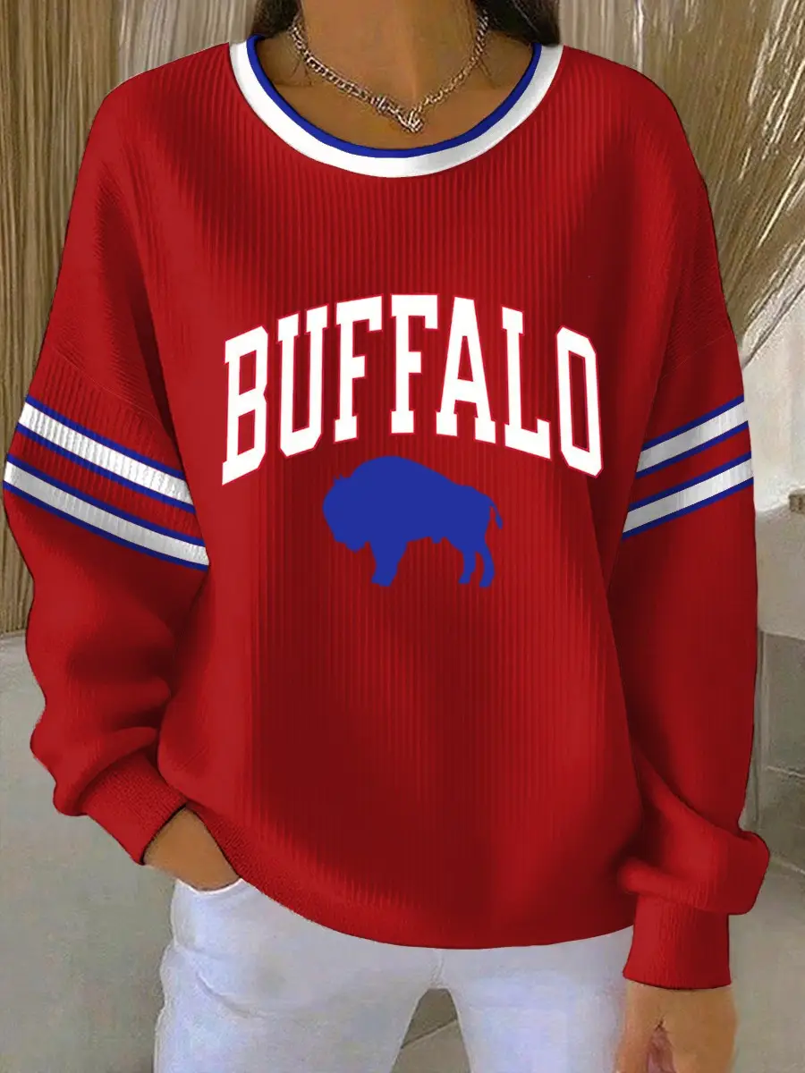 Buffalo Bills Football Sweatshirt Unique Game Day Apparel Ideas For Buffalo Fans Buffalo Bills Football Sweatshirt Unique Game Day Apparel Ideas For Buffalo Fans - Image 1