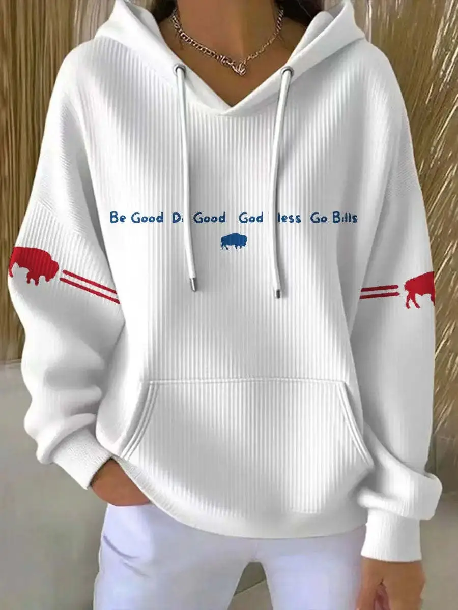 Buffalo Bills Hoodie Be Good Do Good God Bless Go Bills Football Fan Merch Gifts For Her