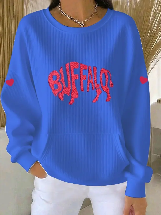 Buffalo Bills Merch Bills Game Day Sweatshirt Buffalo Bills Apparel Football Gifts For Her
