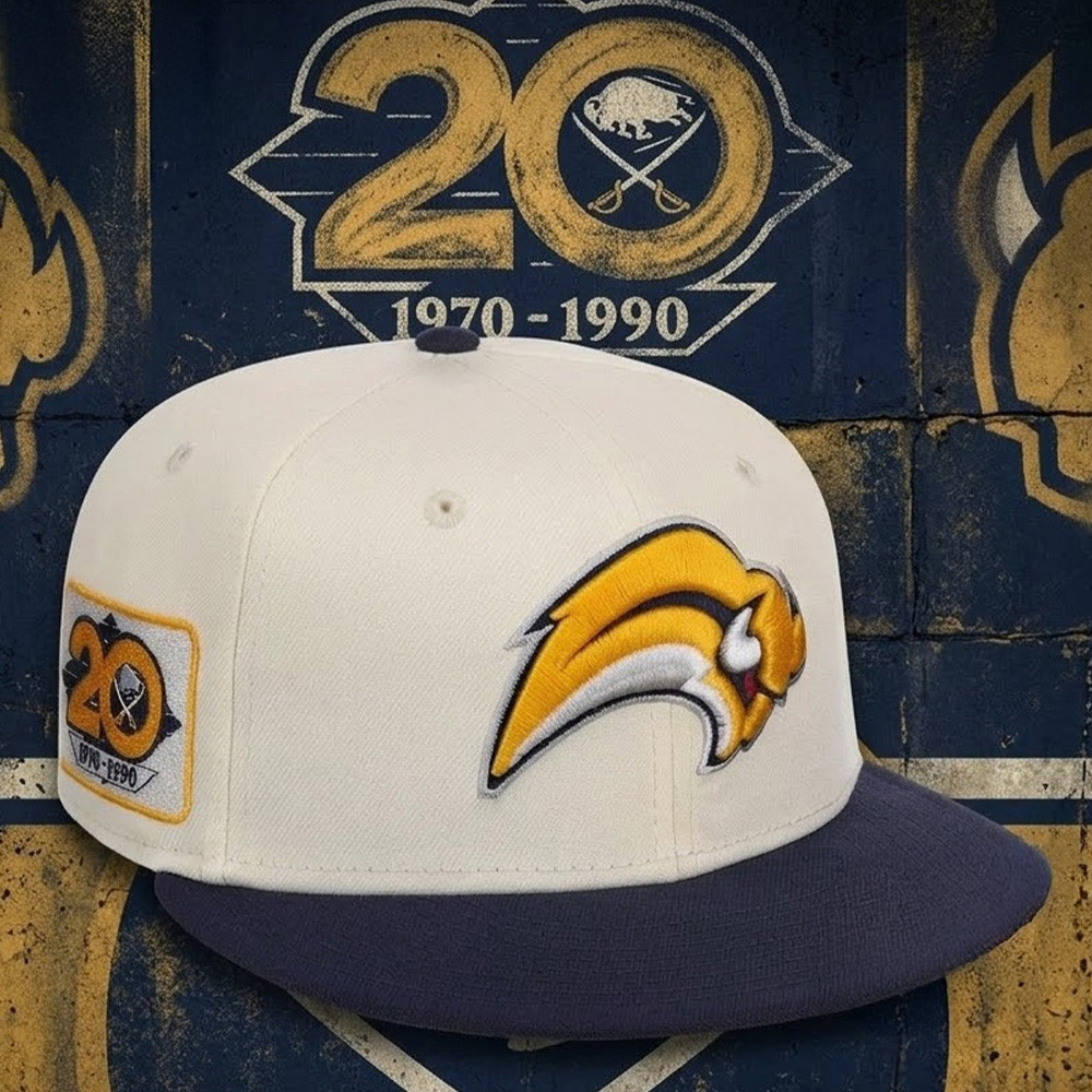 Buffalo Sabres 20th Anniversary Snapback 1970-1990 Buffalo Sabres Merch Gift For Sabres Hockey