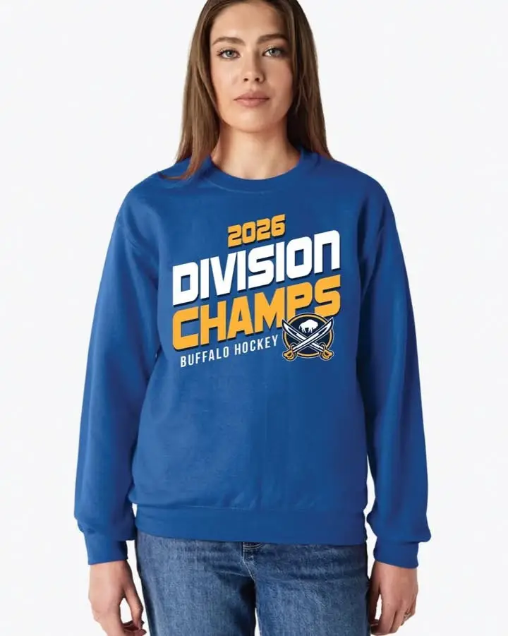 Buffalo Sabres Atlantic Division Champions 2026 Sweatshirt Buffalo Sabres Merch Gift Ideas