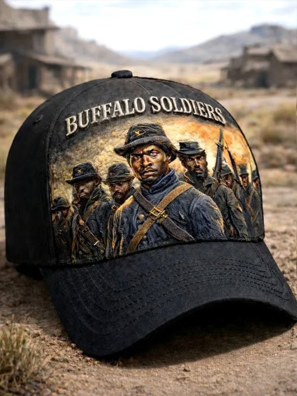 Buffalo Soldiers Hat Heritage Military Baseball Cap African American History Merch