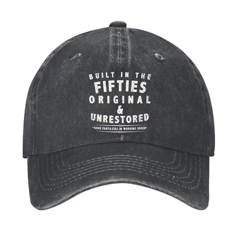 Built In The Fifties Original Cap Comical Men’s Shirt – Funny Graphic Tee with Quotes