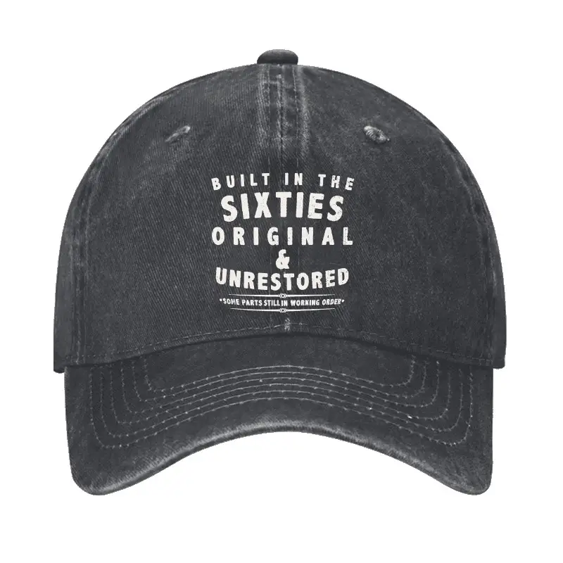 Built In The Sixties Original Cap Funny Saying Tee – Humor Shirt for Men Built In The Sixties Original Cap Funny Saying Tee – Humor Shirt for Men - Image 1