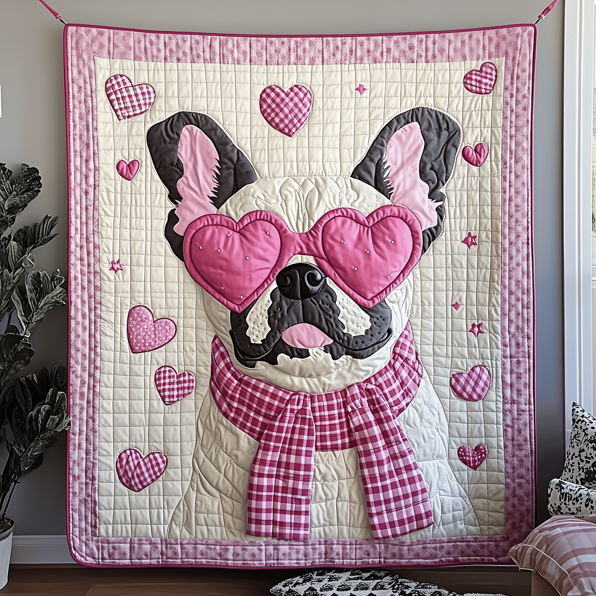 Bulldog Love Snuggle Quilted Blanket Room Decor Ideas Bulldog Lover Presents