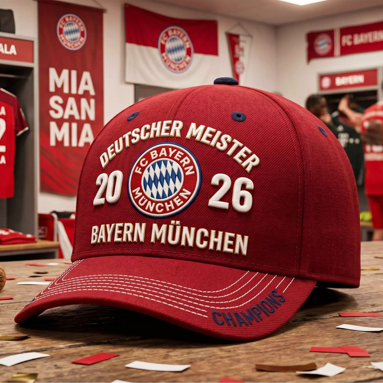 Bundesliga Champion 2026 Dad Hat Deutscher Meister Baseball Gift For Sport Lovers