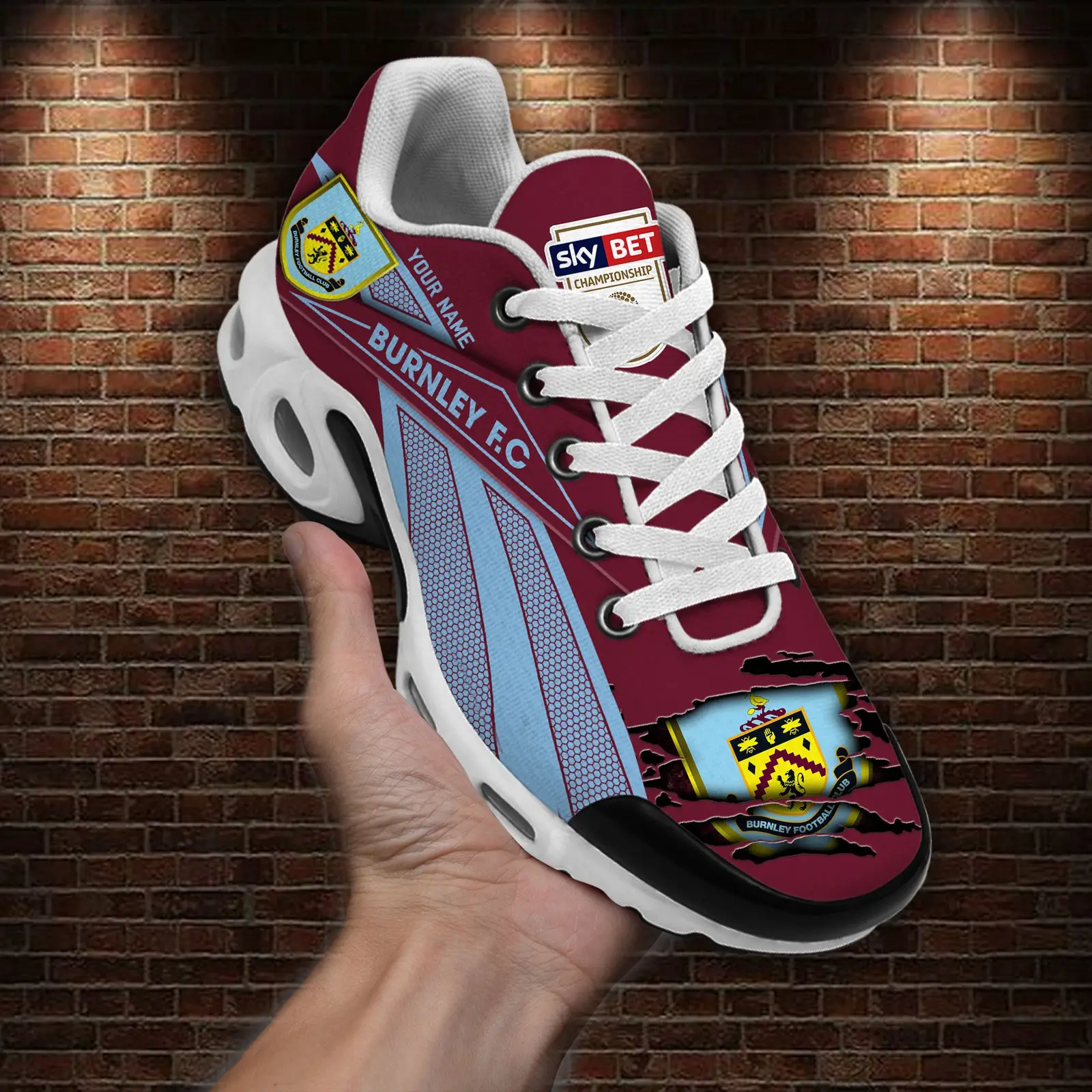 Burnley F.C Air Max Plus Shoes Sneakers For Men And Women Burnley F.C Air Max Plus Shoes Sneakers For Men And Women - Image 1