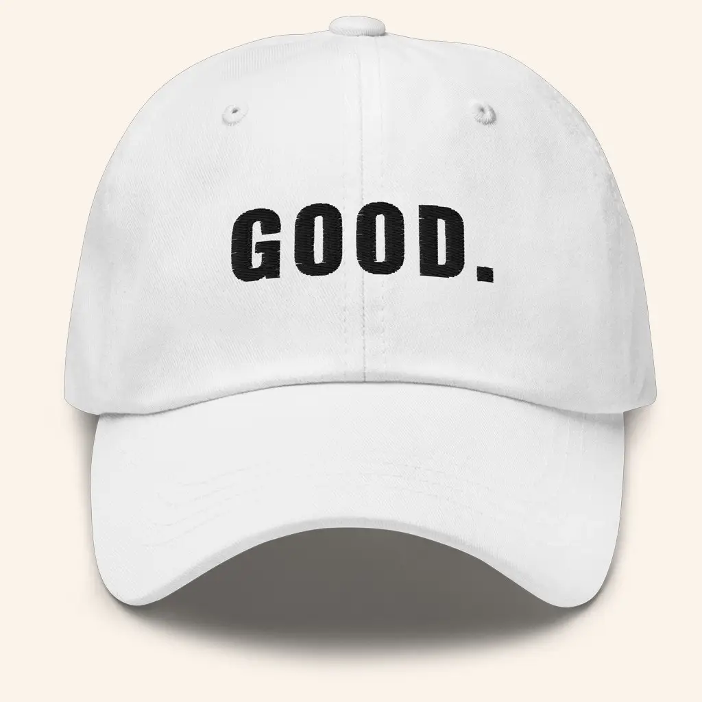 Bussin With The Boys Merch Good Hat Embroidered White Christmas Gifts For Him -WearandDecor