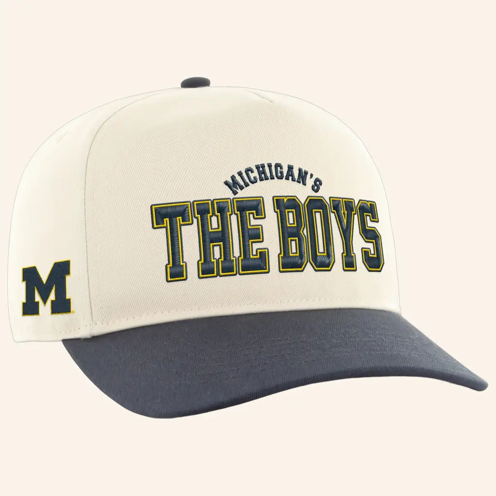 Bussin With The Boys Merch Michigan's The Boys '47 Brand Embroidered Hat Gifts For Dad -WearandDecor