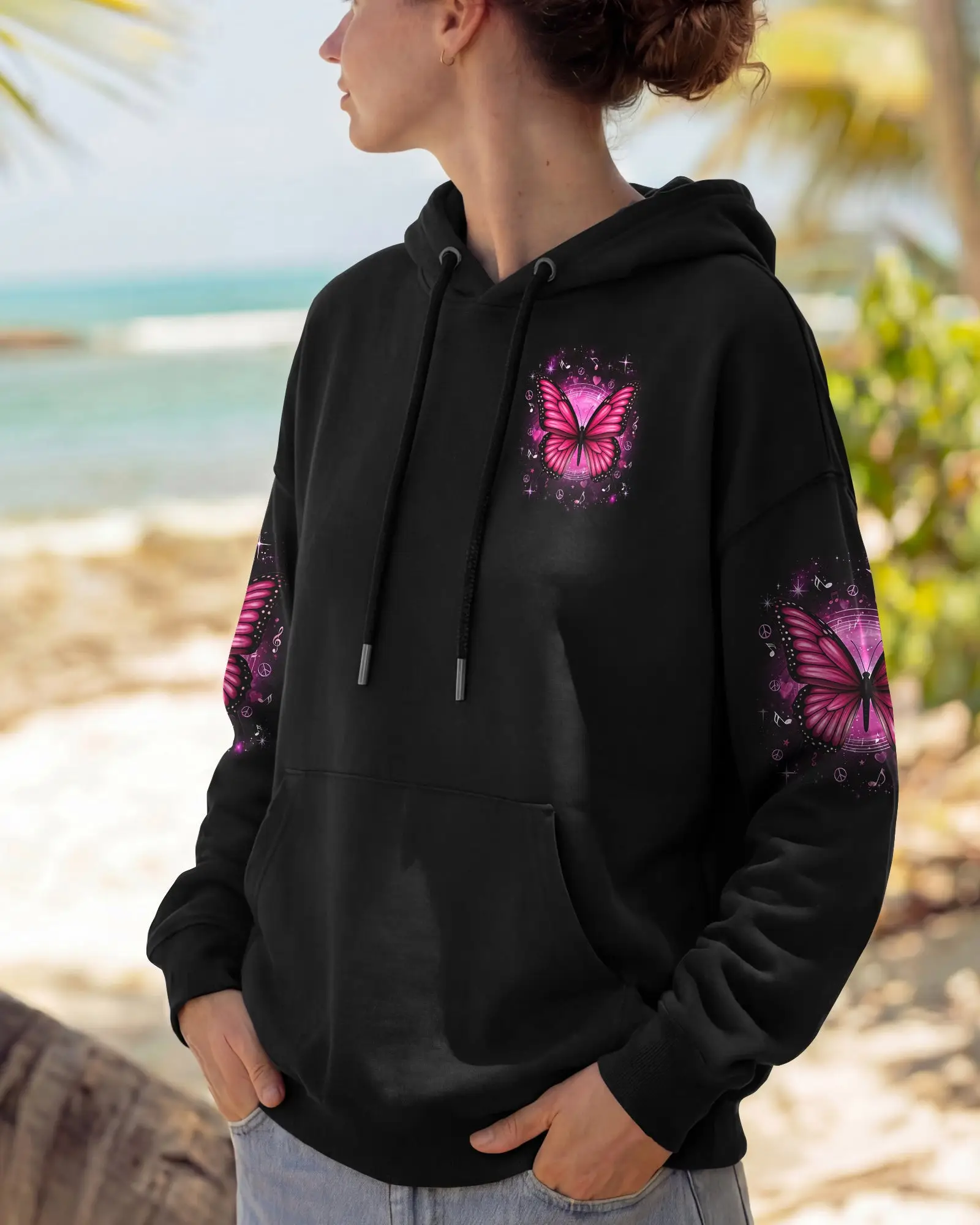 Butterfly Beautiful Reasons To Be Happy Hoodie Best Sayings Apparel Gift For Bestie