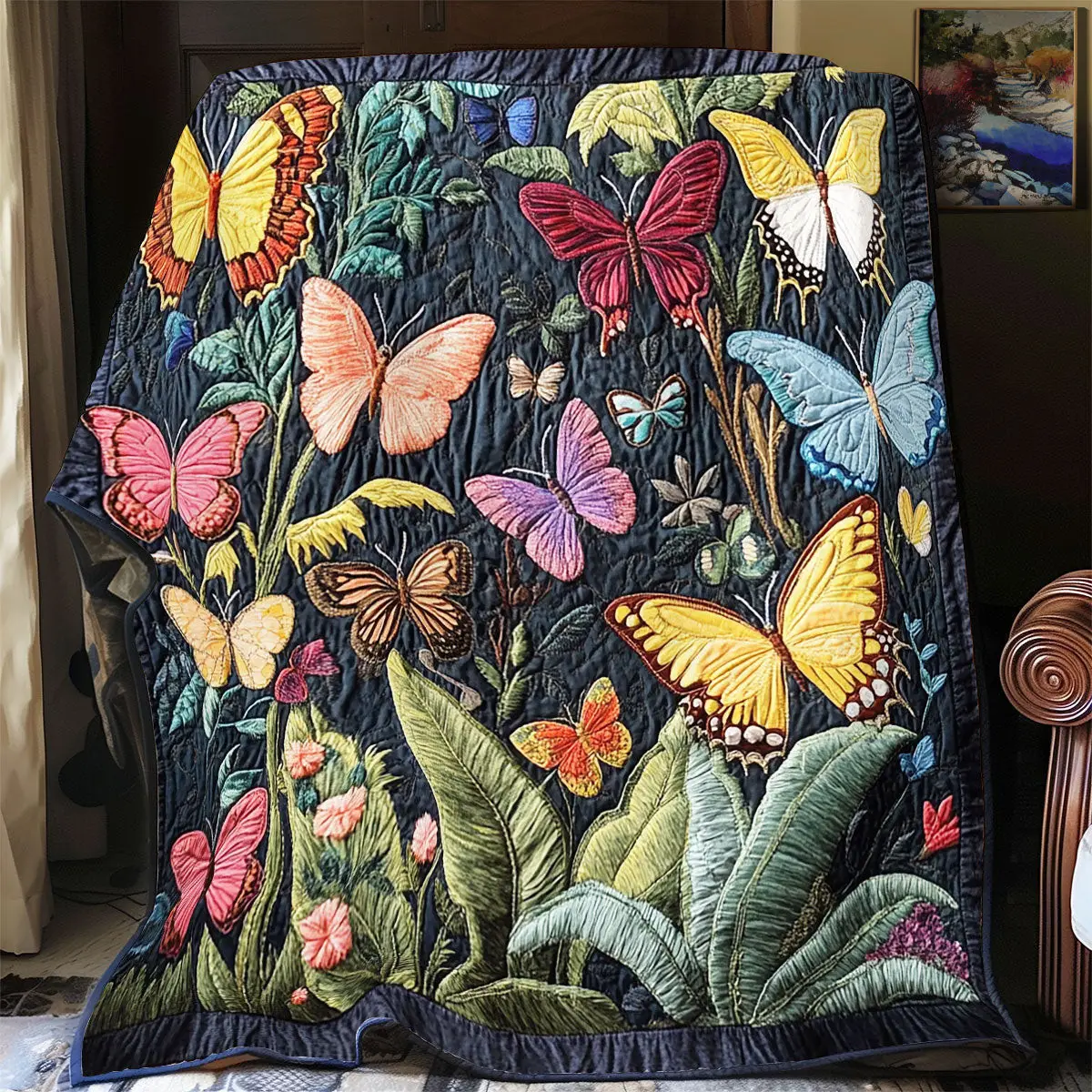 Butterfly Garden Quilt Blankets Best Throw Blanket Thoughtful Mother's Day Gifts