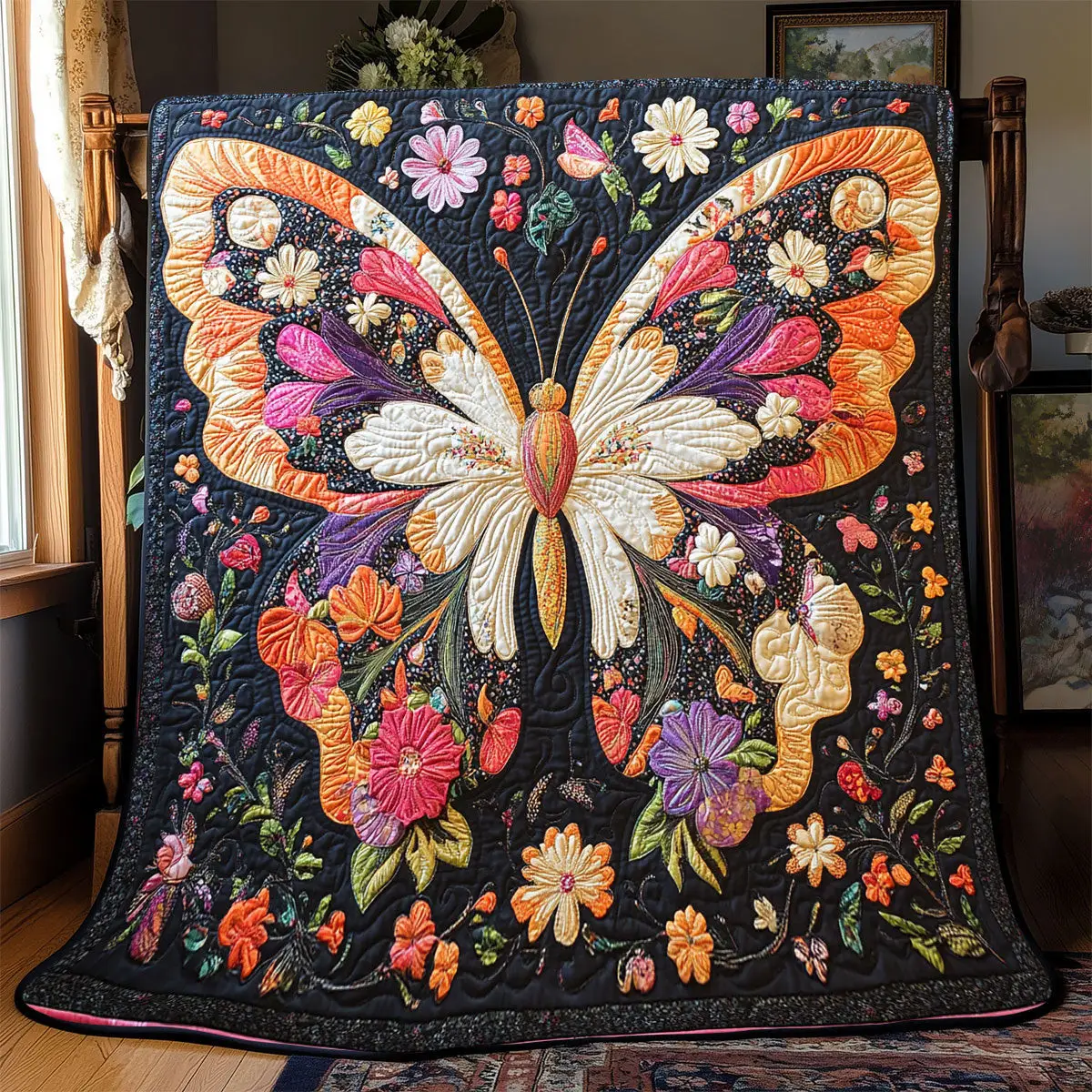 Butterfly Quilt Luxury Throw Blankets Mother's Day Gifts For Daughter