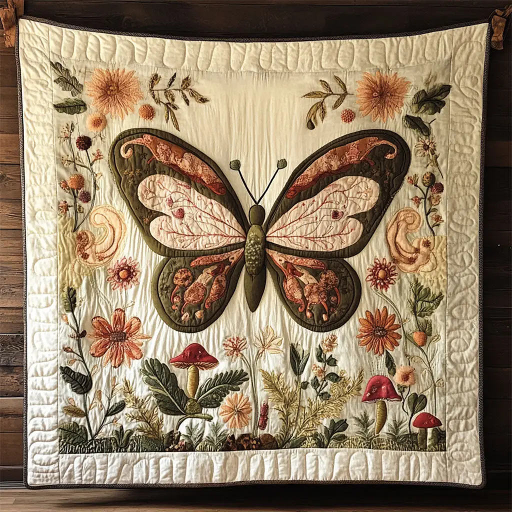 Butterfly The Cottage Style Quilt Blanket Christmas Throw Blanket Butterfly Lover Gifts