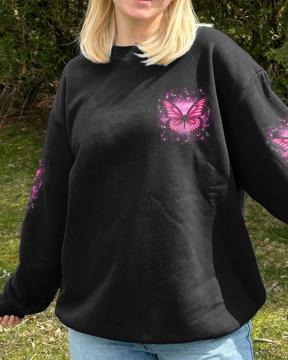 Butterfly There Are So Many Beautiful Reasons To Be Happy Sweatshirt Gift For Bestie