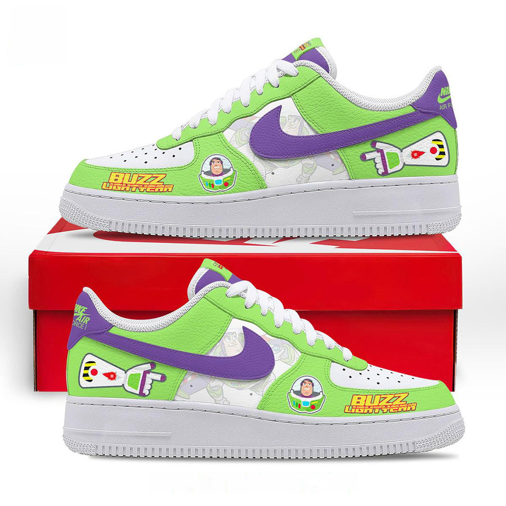 Buzz Lightyear Toy Story 5 Air Force 1 Shoes Sneakers 2026 Buzz Lightyear Merch Gifts For Son