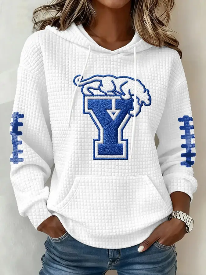 BYU Cougars Hoodie Women's Game Day Clothing BYU Cougars Merch Football Fan Gift Ideas