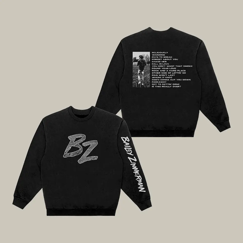 BZ Religiously Sweatshirt Bailey Zimmerman Clothing Line Music Lover Gift Idea BZ Religiously Sweatshirt Bailey Zimmerman Clothing Line Music Lover Gift Idea - Image 1