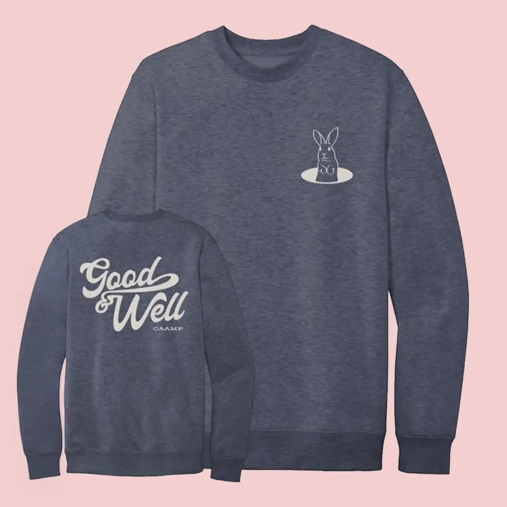 Caamp Merch Caamp Good Well Rabbit Minimalist Sweatshirt Gift For Dad