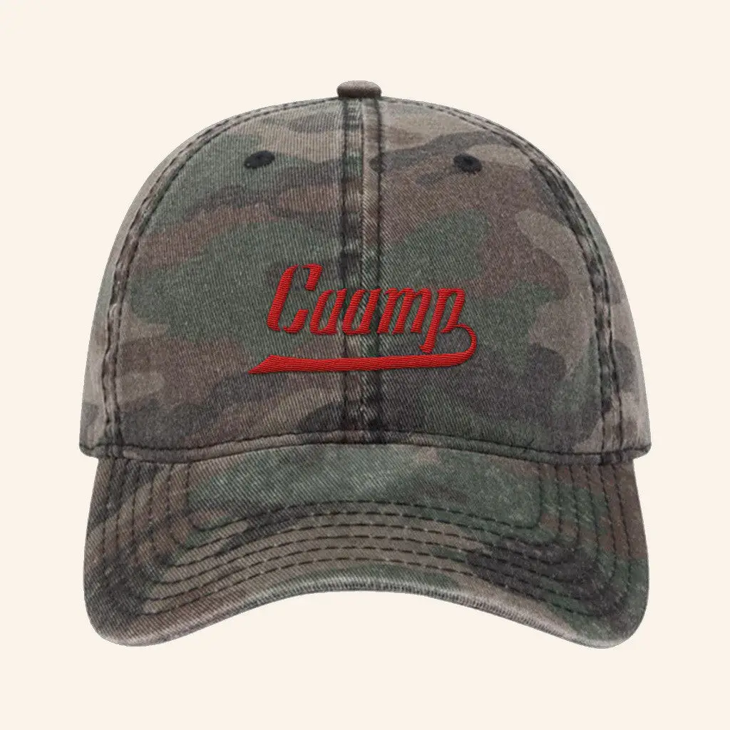 Caamp Merch Embroidered Logo Camo Baseball Hat Gifts For Dad -WearandDecor Caamp Merch Embroidered Logo Camo Baseball Hat Gifts For Dad -WearandDecor - Image 1
