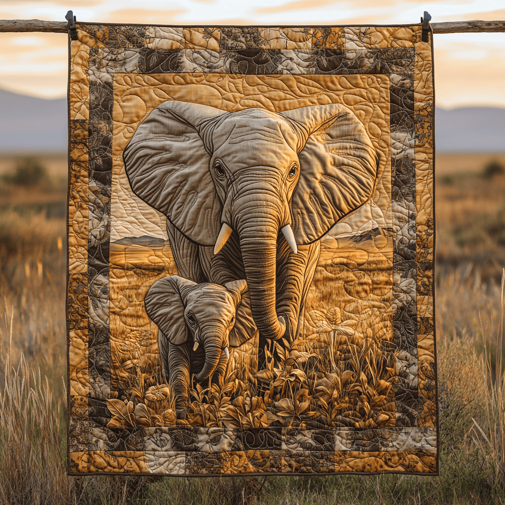 Calf of Joy Quilted Blanket Christmas Throw Blanket Best African American Gifts