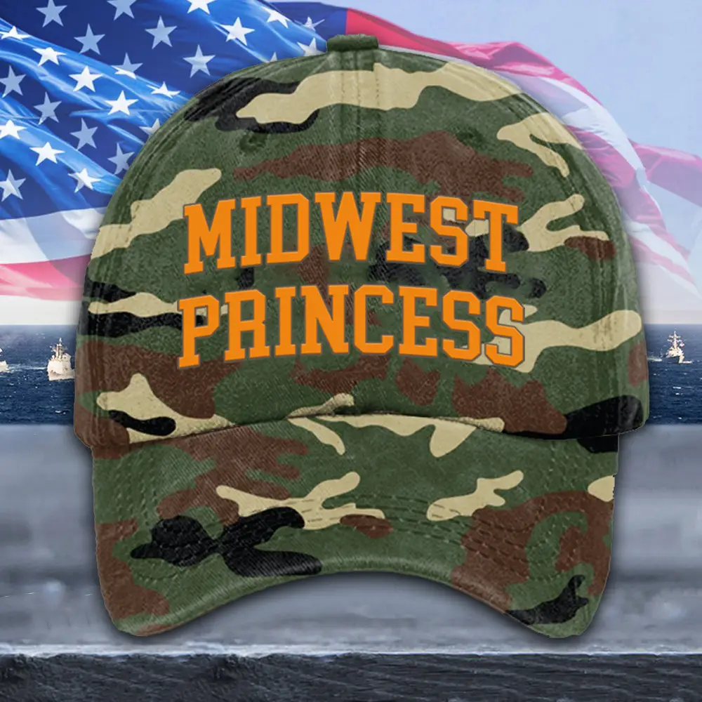 Camouflage Midwest Princess Printed Hat Kamala For President Cap