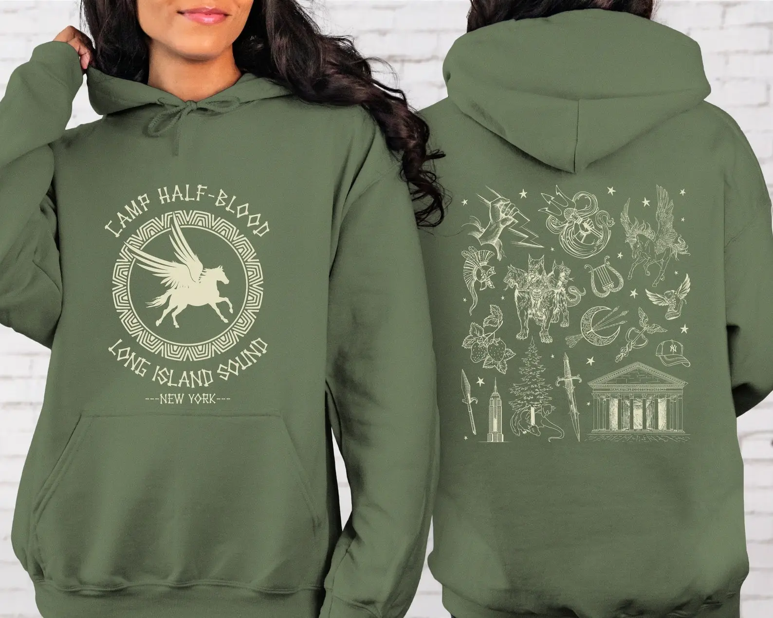 Camp Half Blood Hoodie Long Island Sound NY Hoodie Percy Jackson Merch Bookish Gifts