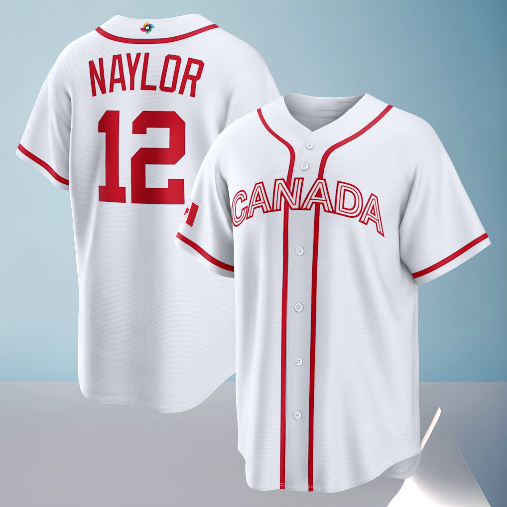 Canada Baseball Josh Naylor Jersey Shirt 2026 World Baseball Classic Home Stadium Apparel
