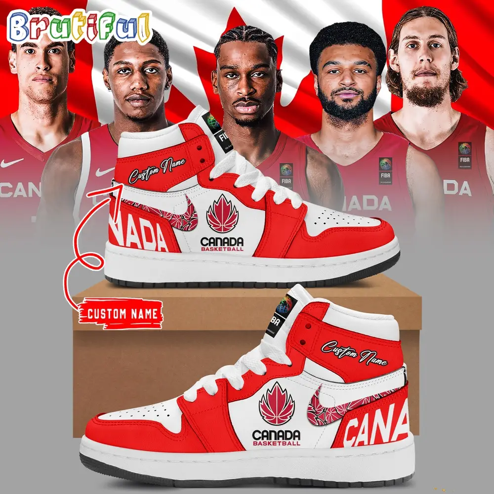 Canada Men’s Basketball FIBA 2024 Air Jordan 1 Hightop Shoes