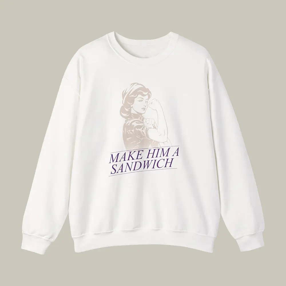 Candace Owens Make Him A Sandwich Sweatshirt Political Apparel Candace Owens Supporter Present