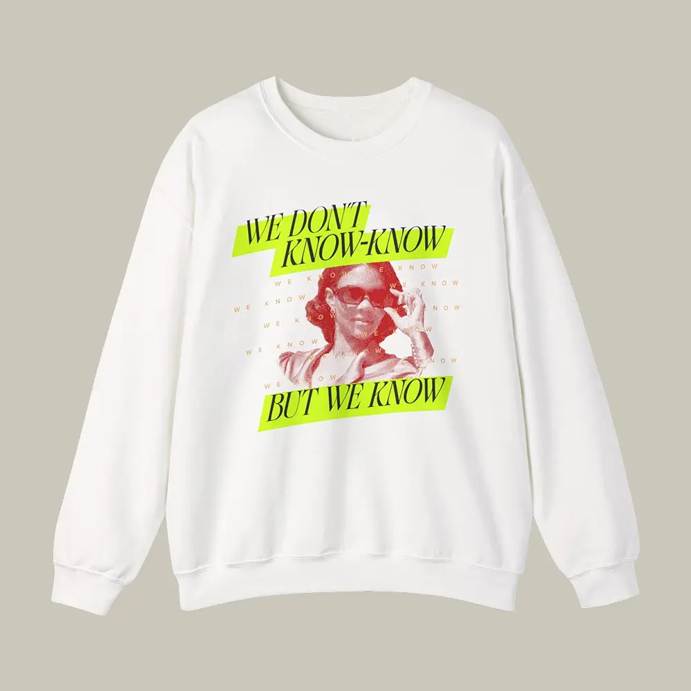 Candace Owens Merch We Know Neon Sweatshirt Candace Owens Fan Merch Best Gift For Her
