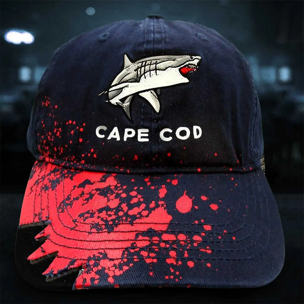 Cape Cod Shark Bite Hat Cape Cod Blood Shark Bite Hat Unique Gifts For Him