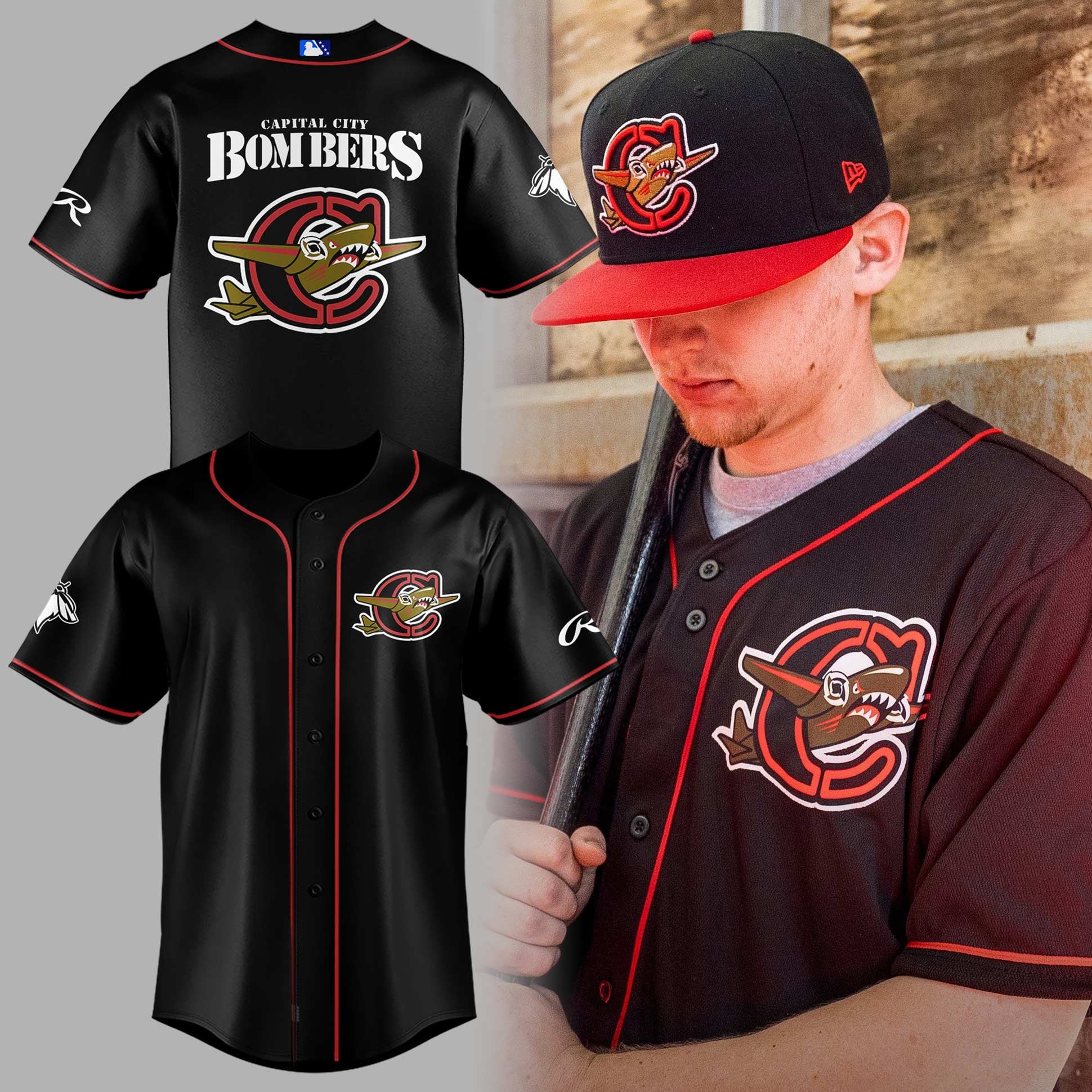 Capital City Bombers Baseball Jersey Gift Ideas For Baseball Fans