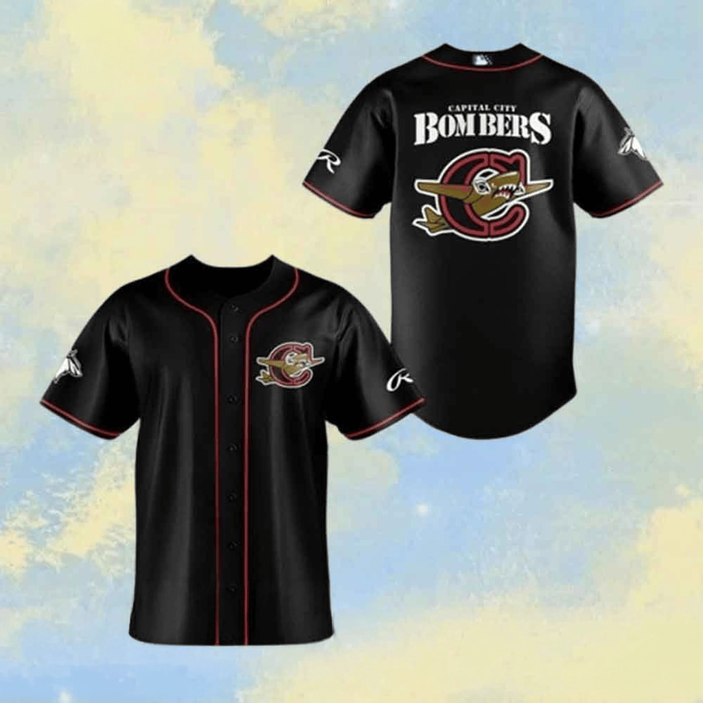 Capital City Bombers Classic Night Baseball Jersey Gifts For Baseball Fans