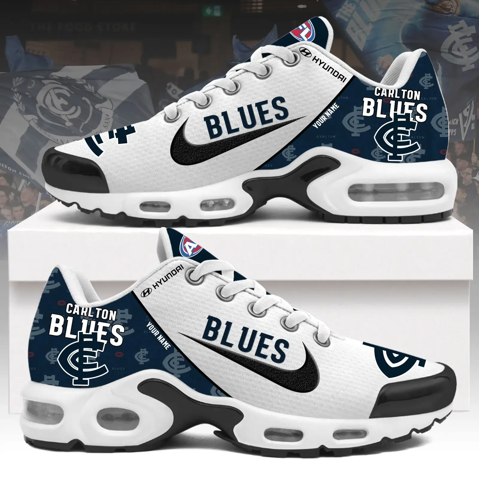 Carlton Blues Air Max Plus Shoes Sneakers For Men And Women