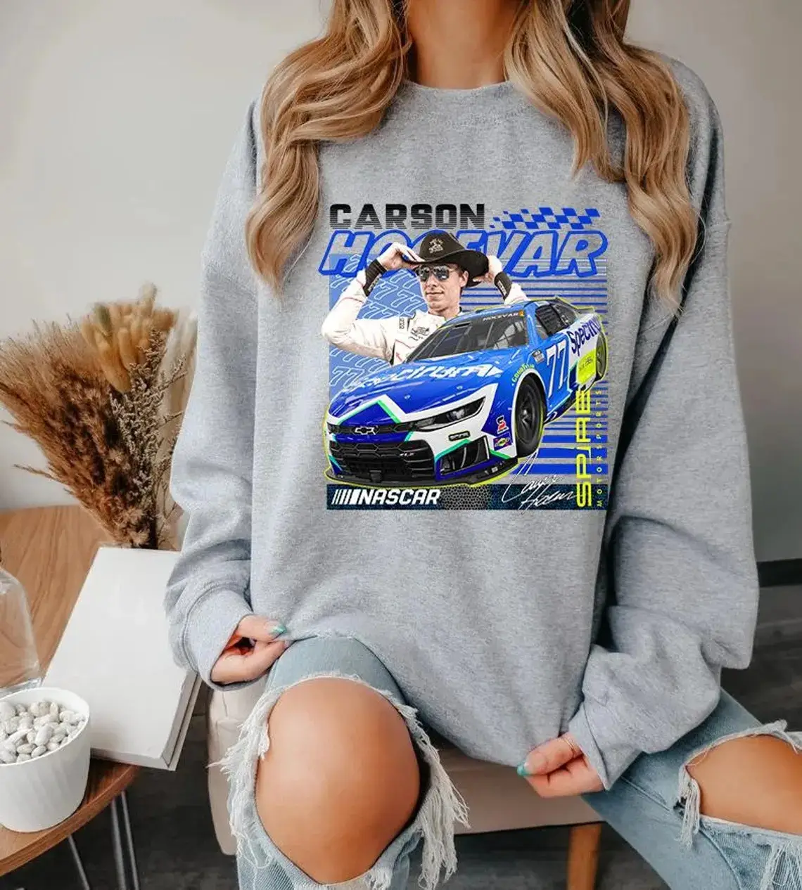 Carson Hocevar Racing Team Sweatshirt Carson Hocevar Racing Clothes Gift For Motorsport Addicts Carson Hocevar Racing Team Sweatshirt Carson Hocevar Racing Clothes Gift For Motorsport Addicts - Image 1