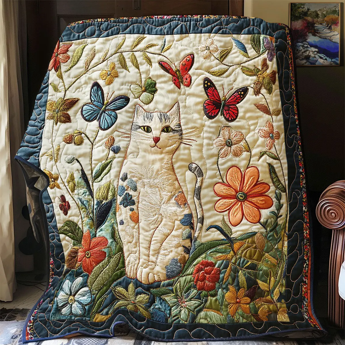 Cat Butterfly Quilt Blankets Best Throw Blanket Mothers Day Gift Ideas Last Minute