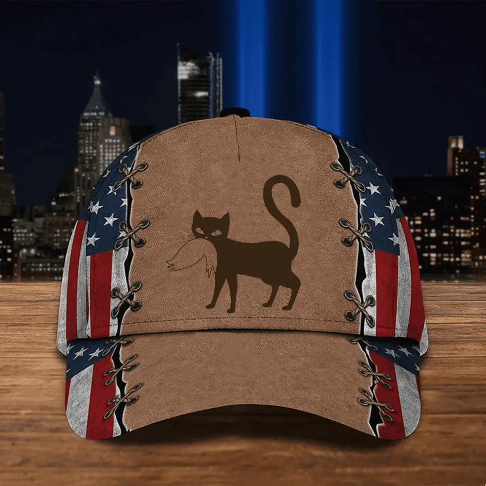 Cat Ladies For Kamala Harris American Flag Hat Anti Trump Funny Kamala Harris Hat Gifts Cat Ladies For Kamala Harris American Flag Hat Anti Trump Funny Kamala Harris Hat Gifts - Image 1