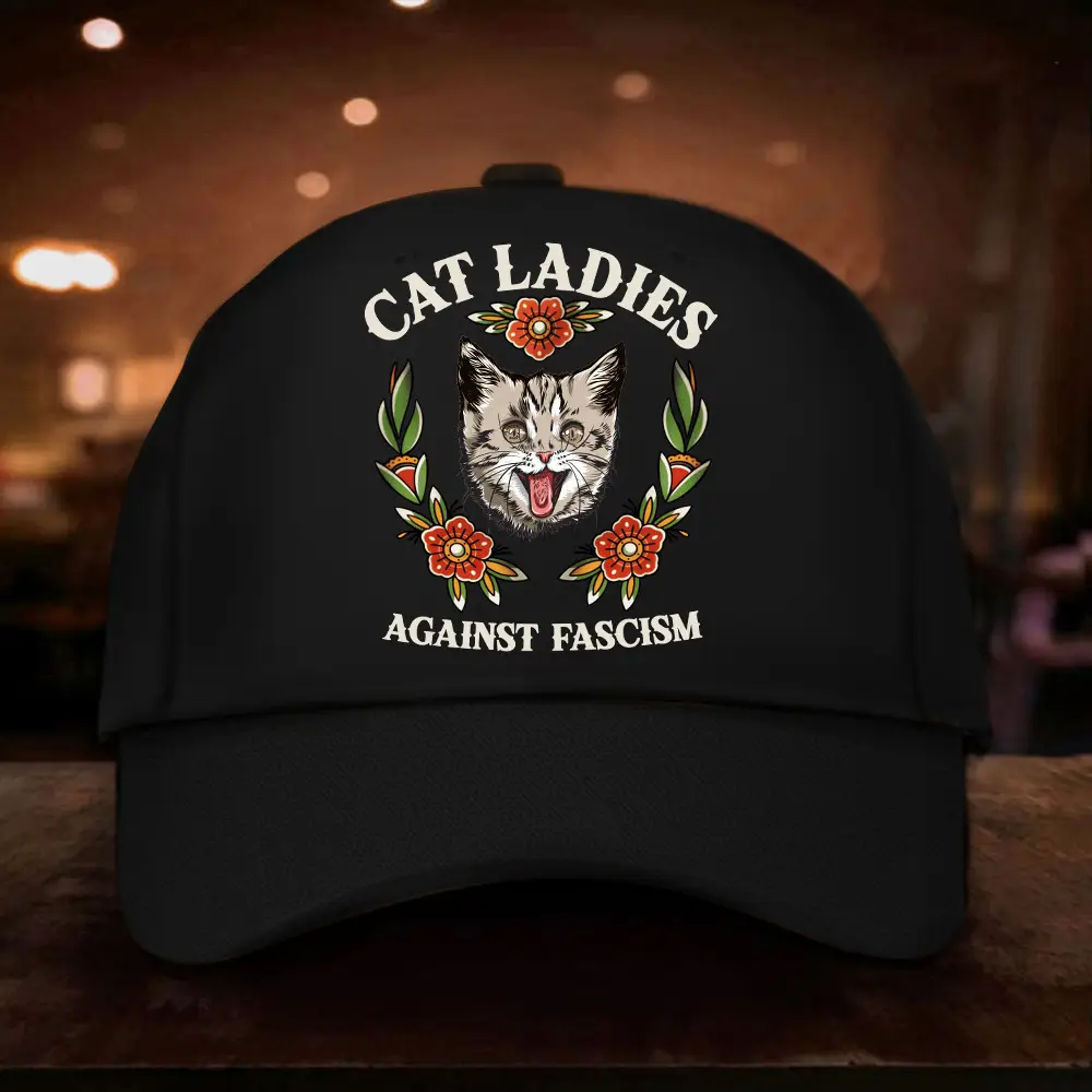 Cat Moms Against Fascism Hat Cat Moms For Kamala Harris Hat