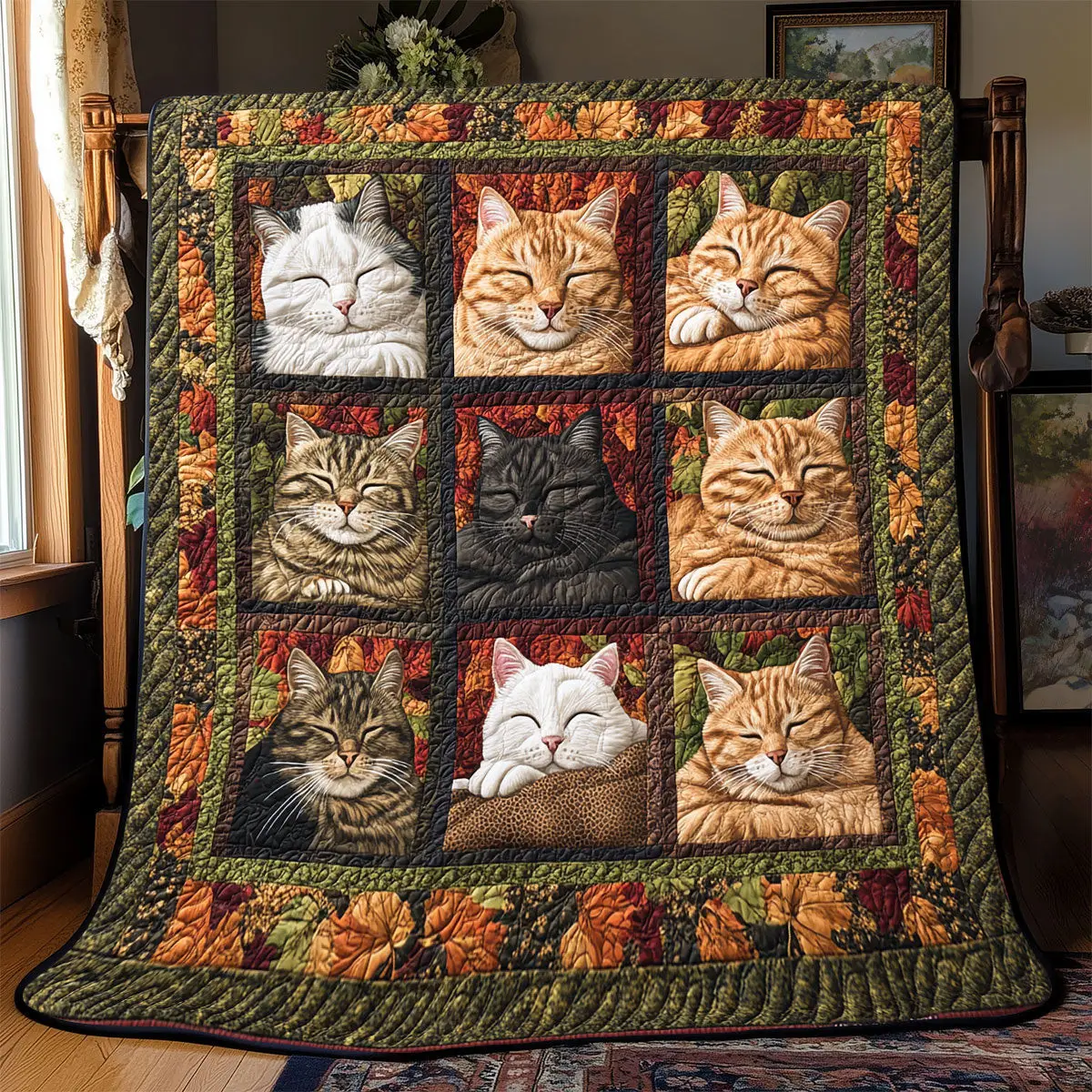 Cat Sleeping Quilt Blankets Best Throw Blanket Mothers Day Gift Ideas Last Minute