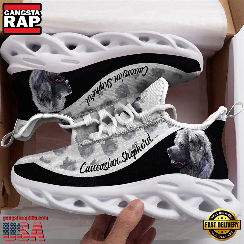 Caucasian Shepherd Dogs Lover Air Max Shoes Air Cushion Sneakers, Running Sneakers