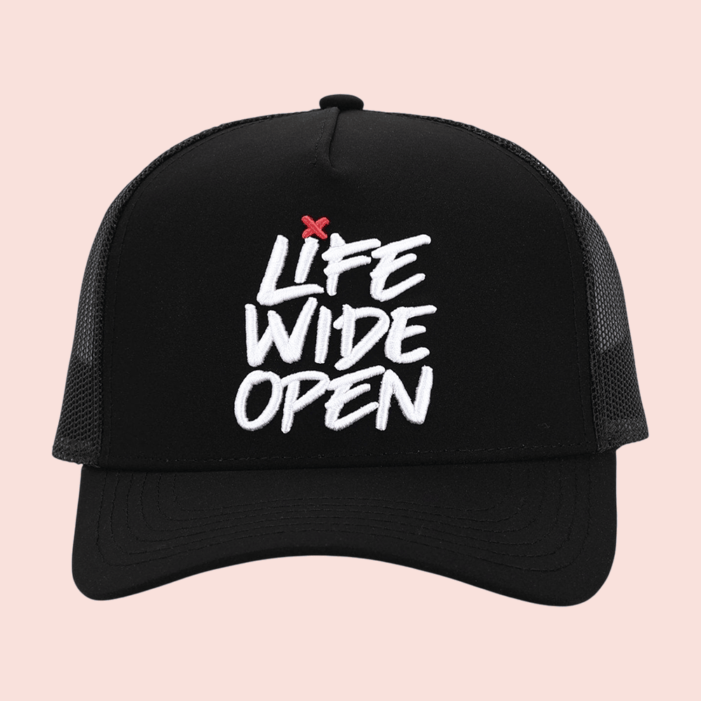 CboysTV Classic Black LWO Trucker Hat Life Wide Open Trucker Cap Cool Gift For CboysTV Fans