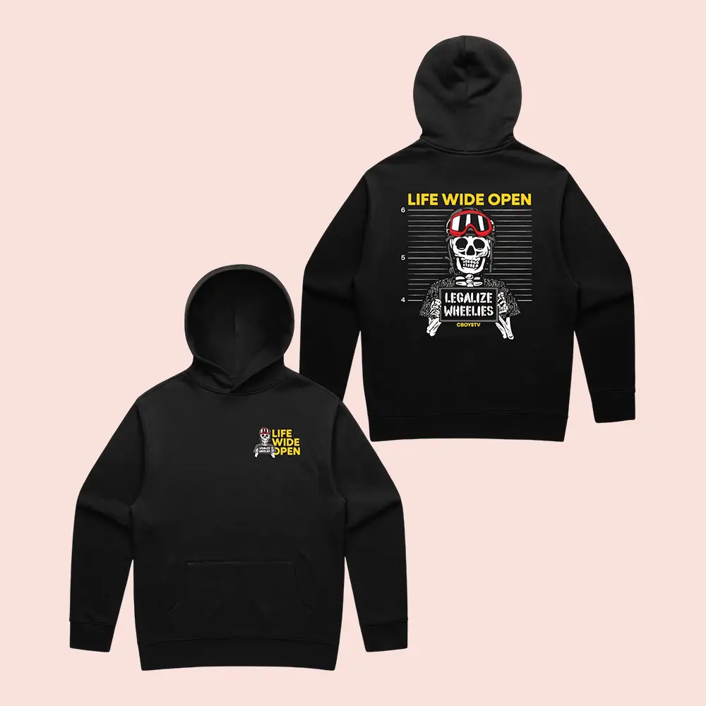 CboysTV Mugshot Hoodie Life Wide Open Hooded Sweatshirt CboysTV Fan Gift