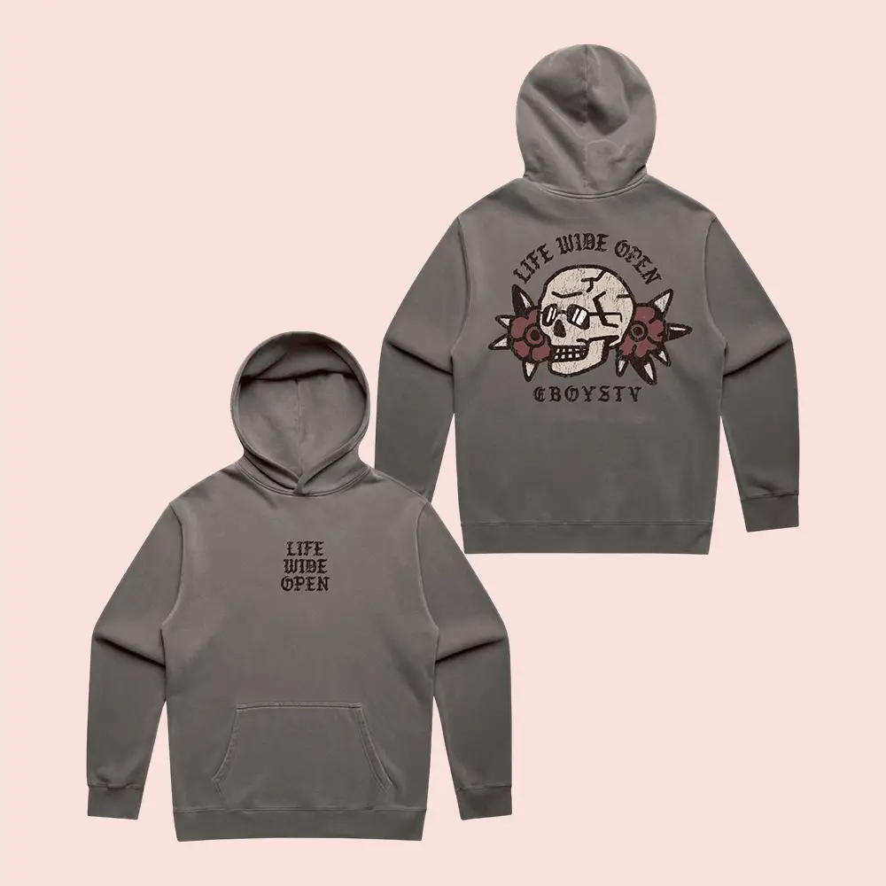 CboysTV Skully Hoodie Life Wide Open Hooded Sweatshirt Unique Fan Gift
