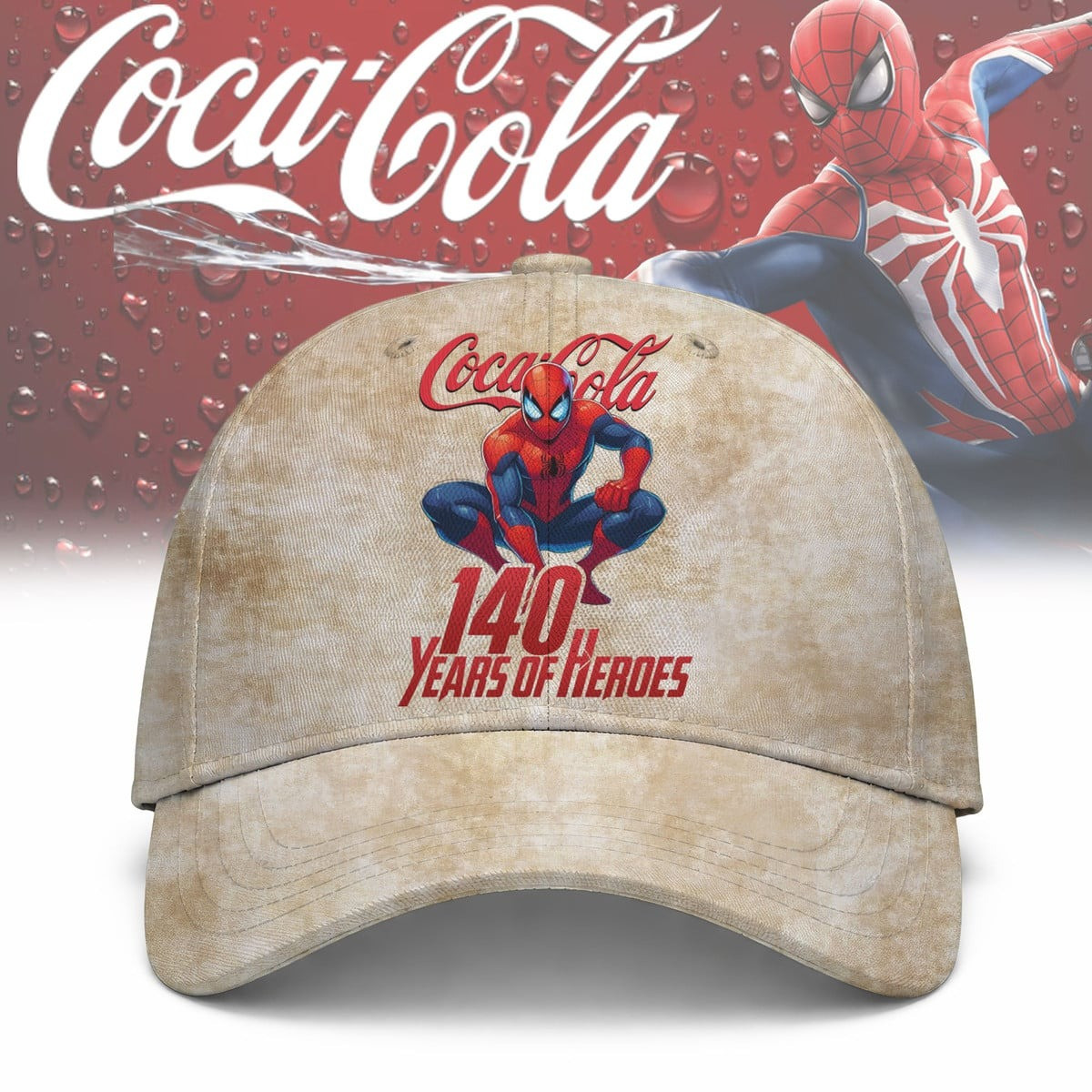 CCCL 140th Anniversary x Spiderman Dad Hat 140 Years Of Heroes Cap Gift For Son