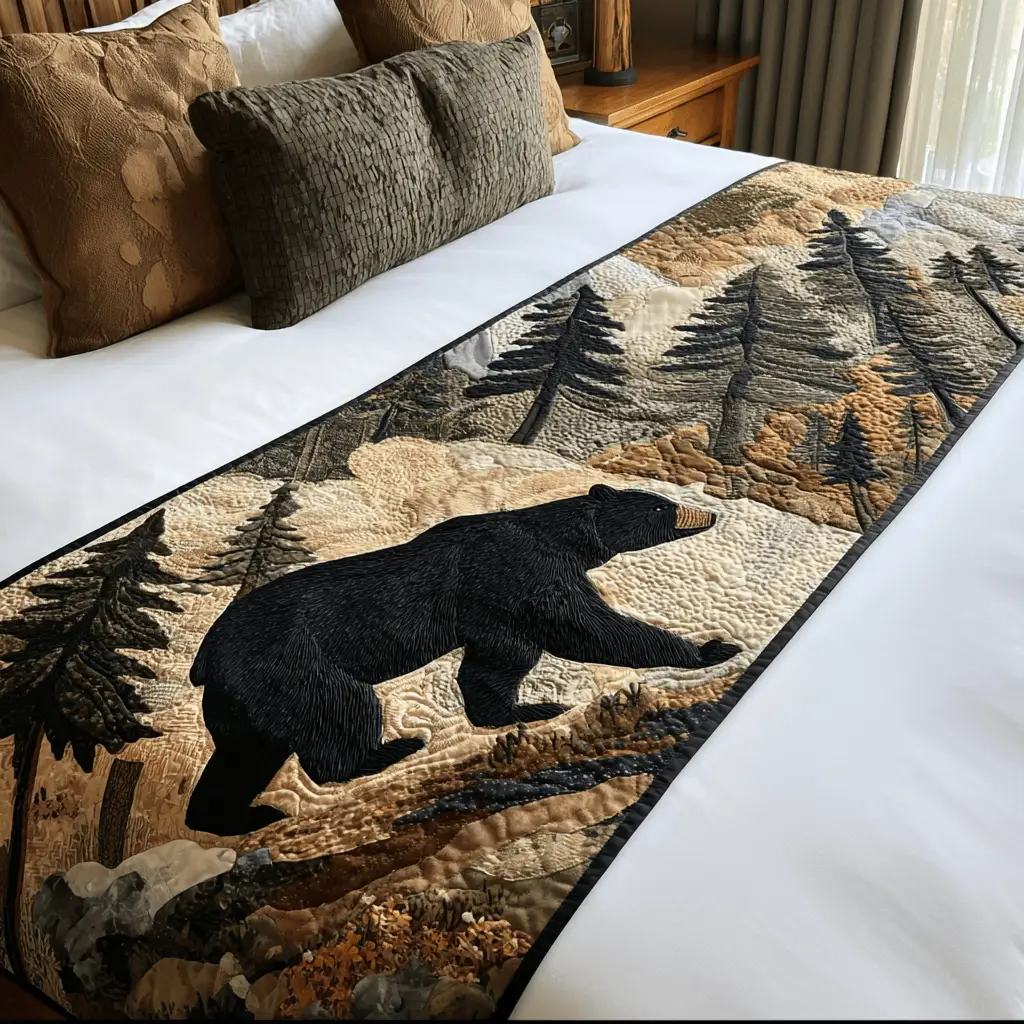 Cedar Creek Quilted Bed Runner Cedar Creek Forest Home Gift