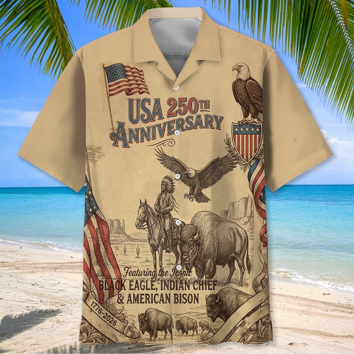 Celebrate America’s 250Th Anniversary Vintage Hawaiian Shirt America 250 Gifts For Patriots