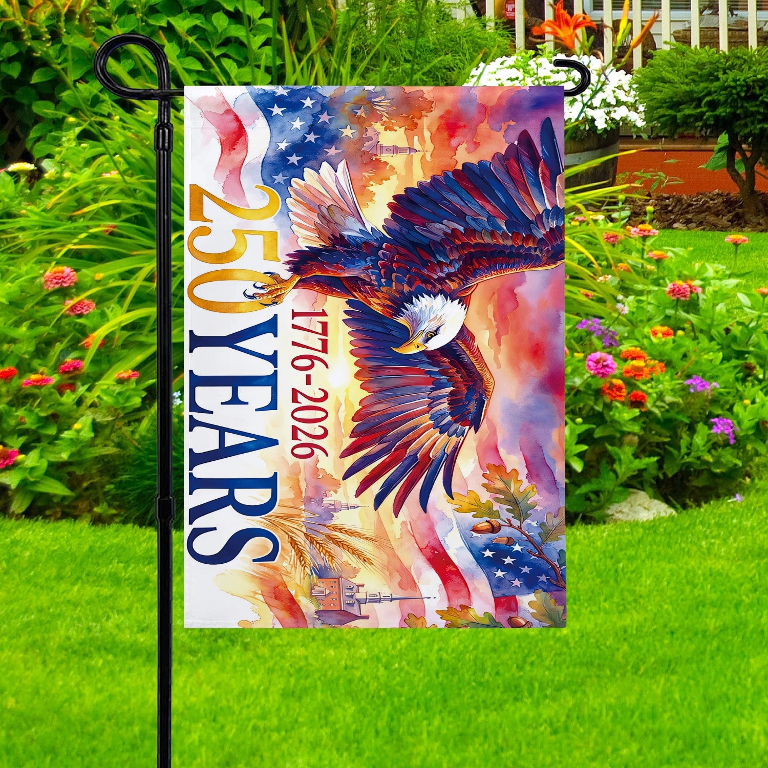 Celebrating 250 Years Of America Flag Faith Freedom Still Soars Home Decorations